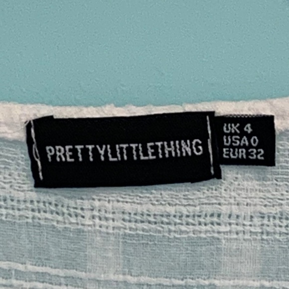 PrettyLittleThing White Cover Up Dress - Picture 3 of 4